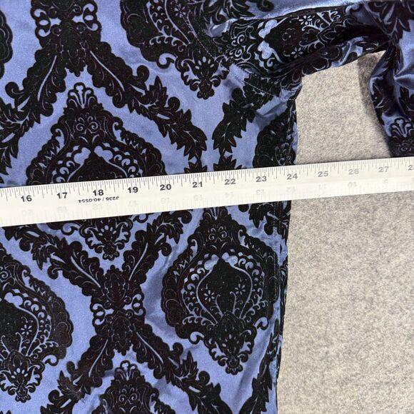 INC International Concepts Shirt XL Blue Geometric Button Up Long Sleeve - Picture 5 of 7